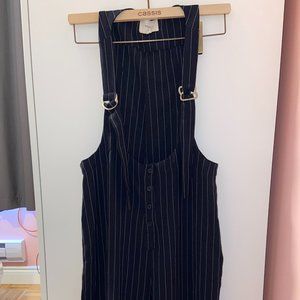 Striped Pantsuit | Navy Blue + White Stripes